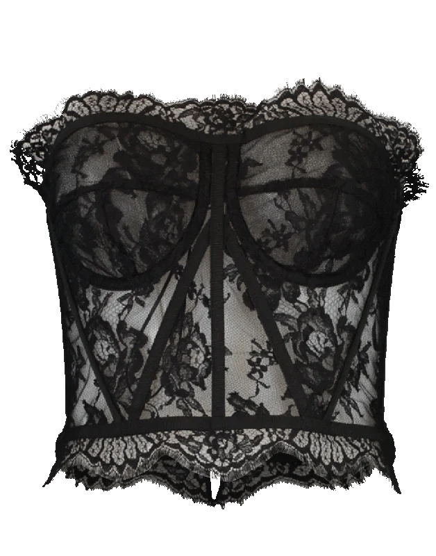 Lace Corset Sheer Bustier