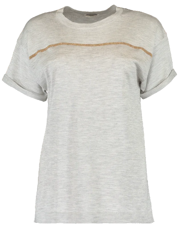 Lurex Stripe Tee