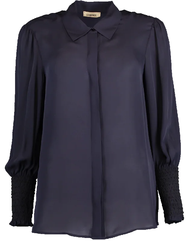 Lucin Smoked Cuff Blouse