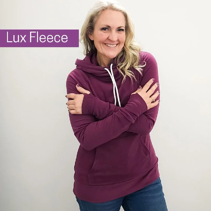 Lux Fleece Berry Pullover Hoodie