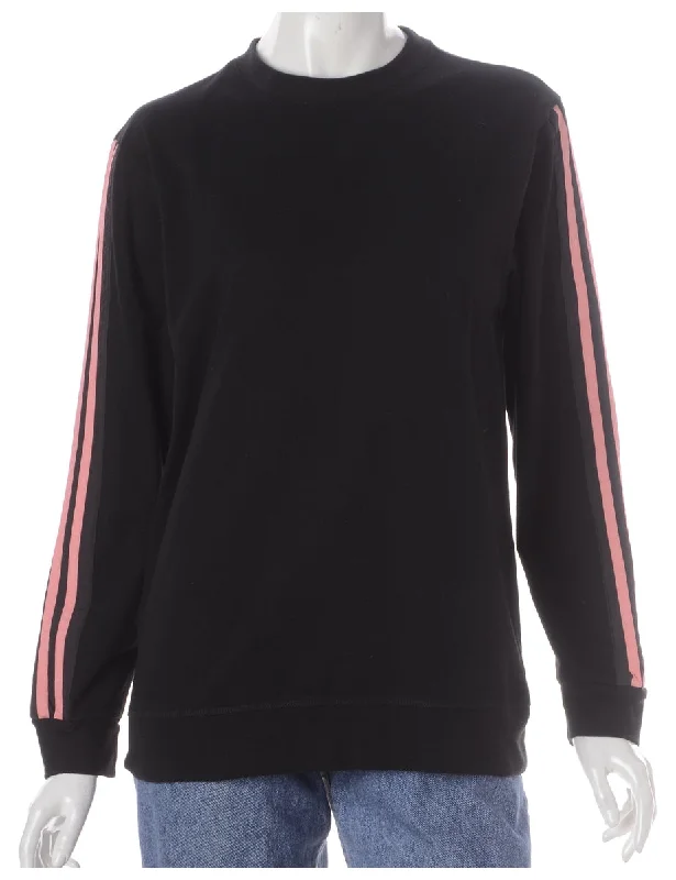 Label Corey Branded Stripe Sleeve Sweatshirt