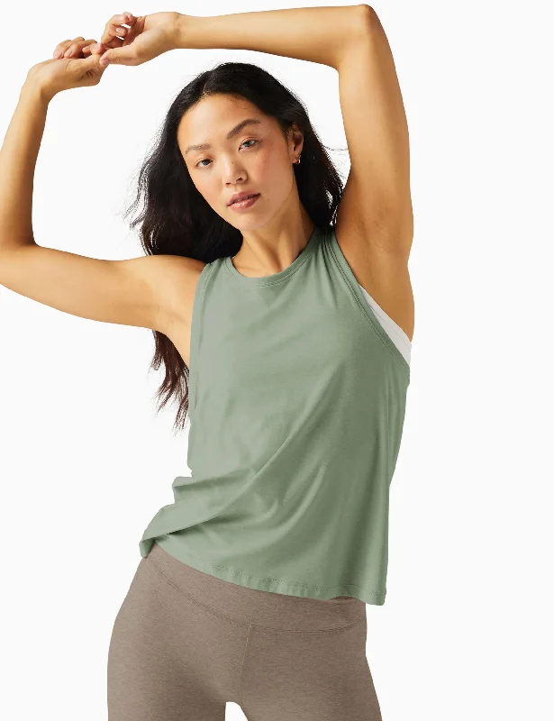 Featherweight Rebalance Tank - Minty Slate Heather