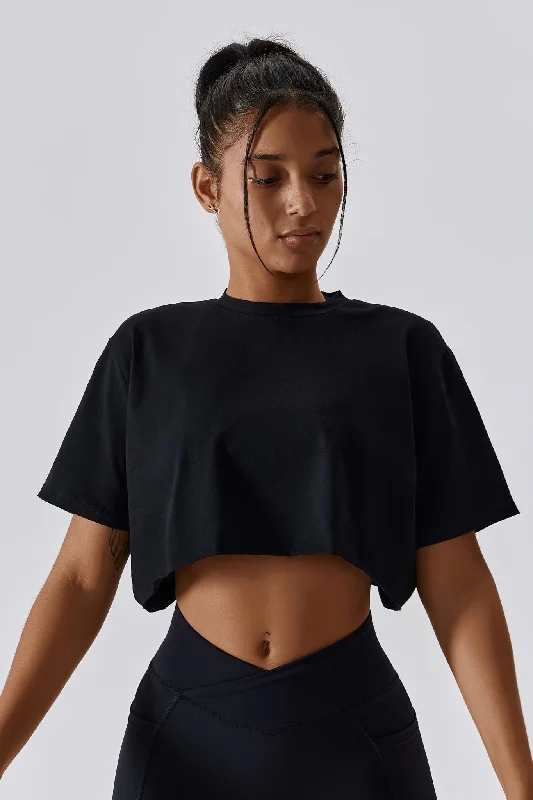 Impulse Crop Top - Black