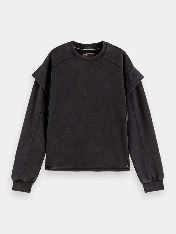 Shoulder detail sweatshirt