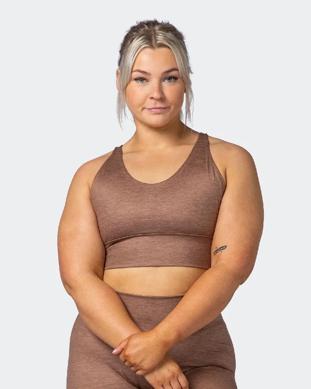 Lift Longline Bra - Nutmeg Marl