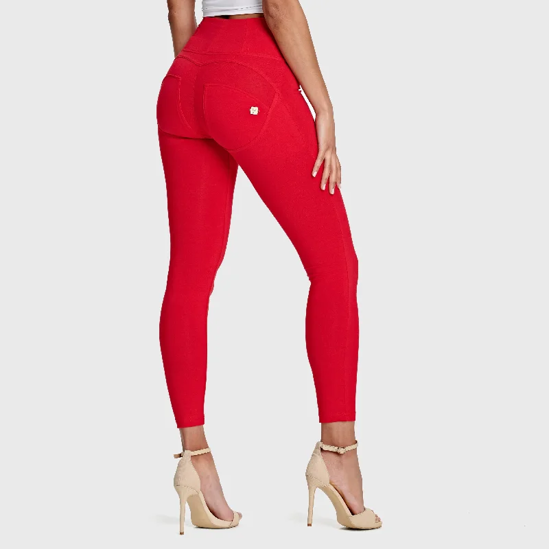 WR.UP® Fashion - High Waisted - 7/8 Length - Red