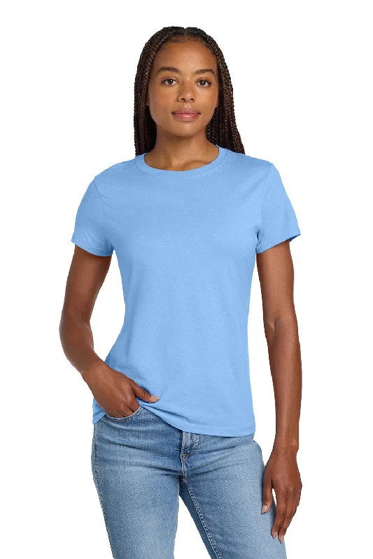 Hanes Womens Nano-T Short Sleeve Crewneck T-Shirt - Carolina Blue