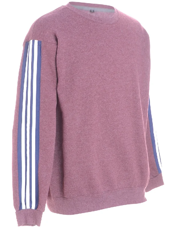 Label Corey Branded Stripe Sleeve Sweatshirt