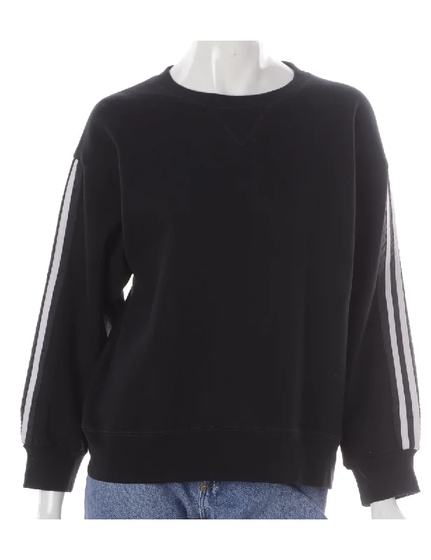 Label Corey Branded Stripe Sleeve Sweatshirt