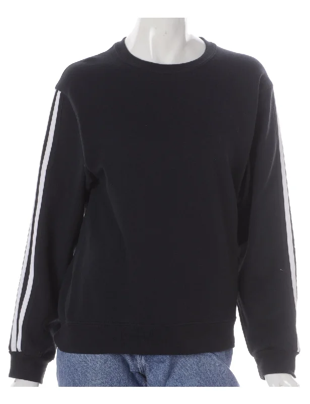 Label Corey Branded Stripe Sleeve Sweatshirt