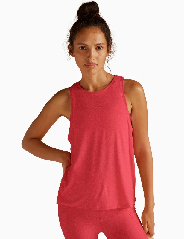 Featherweight Rebalance Tank - Coral Glow Heather