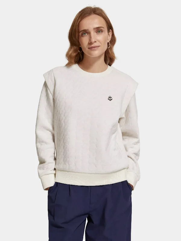 Shoulder detail sweatshirt