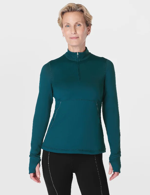 Therma Boost Running Half Zip - Deep Green