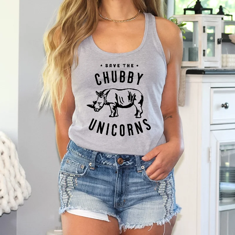 Save The Chubby Unicorns Tank Top