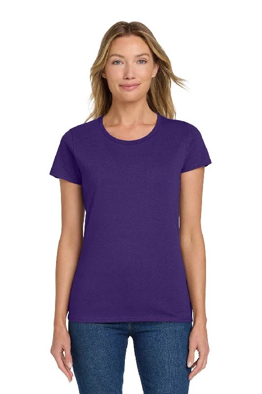 Gildan Womens Short Sleeve Crewneck T-Shirt - Purple