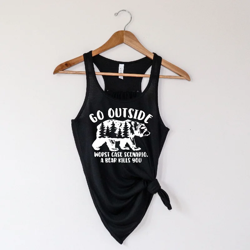 Go Outside Bear Tank Top