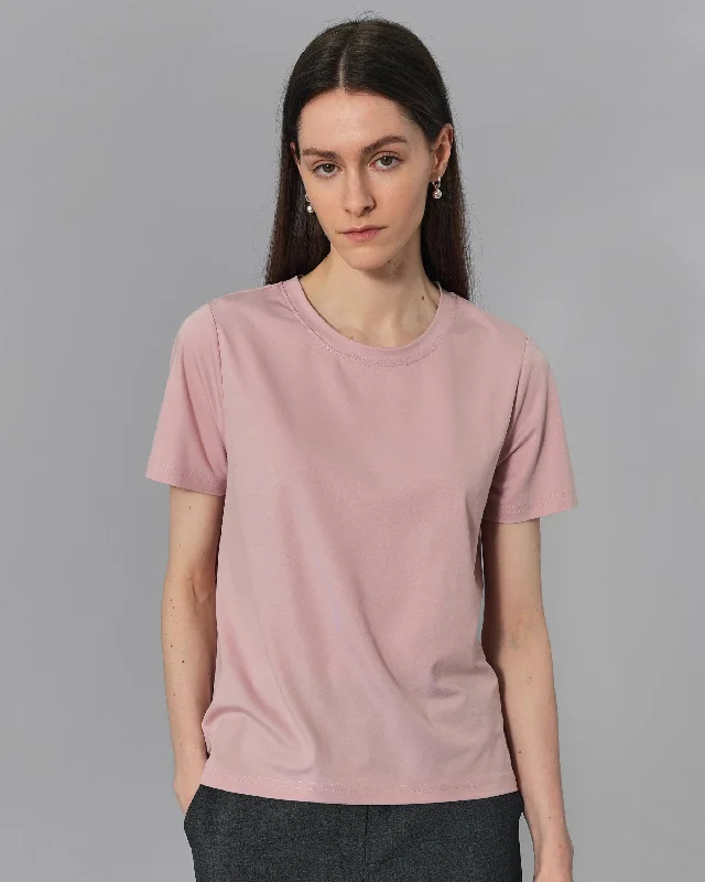 Plain Short-sleeved Cotton T-shirt