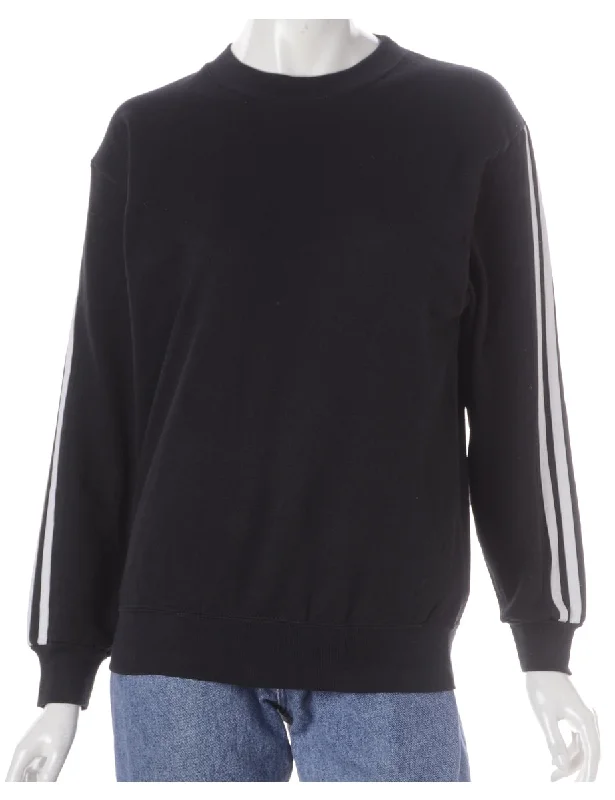 Label Corey Branded Stripe Sleeve Sweatshirt