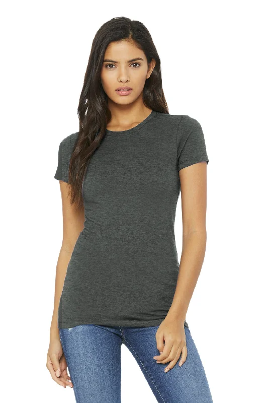 Bella + Canvas Womens The Favorite Short Sleeve Crewneck T-Shirt - Heather Deep Grey