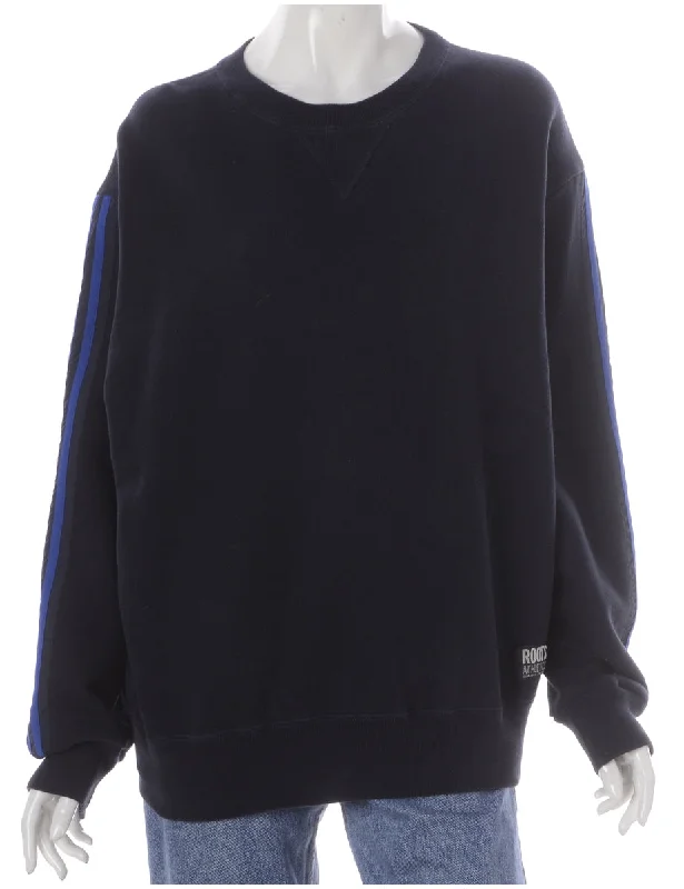 Label Corey Branded Stripe Sleeve Sweatshirt